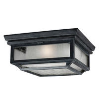 AUSSENDECKENLEUCHTE Shepherd 14.5/33 cm  - Zinkfarben, Konventionell, Glas/Kunststoff (14.5/33cm) - Elstead Lighting