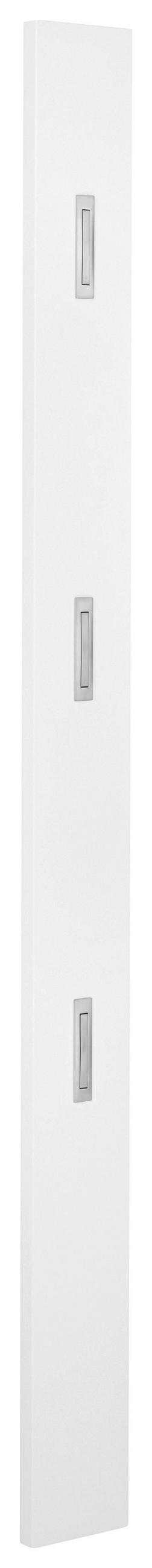 VEŠIAKOVÝ PANEL, biela, 14/170/3 cm - biela, Design, drevo (14/170/3cm) - Novel