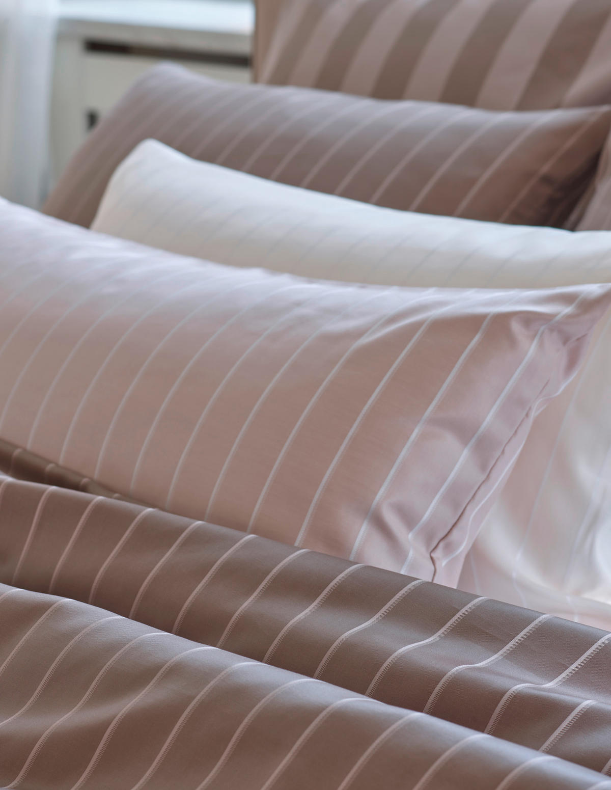 POSTELJINA 140/200 cm  Belluno  - smeđa/crna, Konvencionalno, tekstil (140/200cm) - Curt Bauer