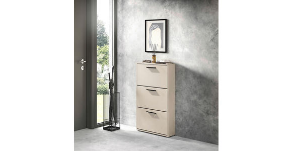 SCHUHKIPPER - Kaschmir/Schwarz, Design, Holzwerkstoff/Kunststoff (59/103/17cm) - Carryhome