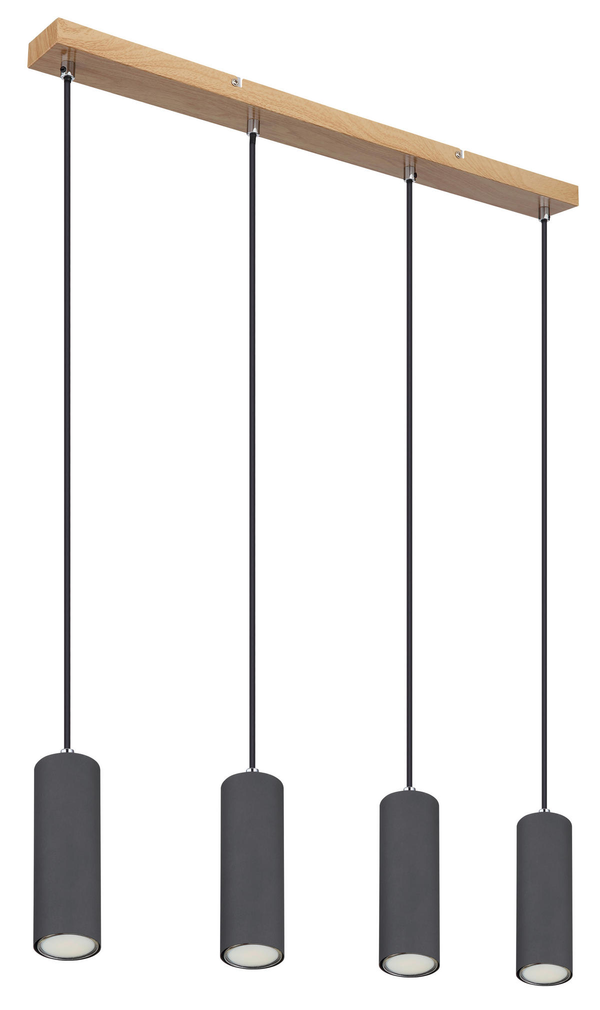 HÄNGELEUCHTE 65/6/120 cm   - Graphitfarben, Design, Metall (65/6/120cm) - Globo