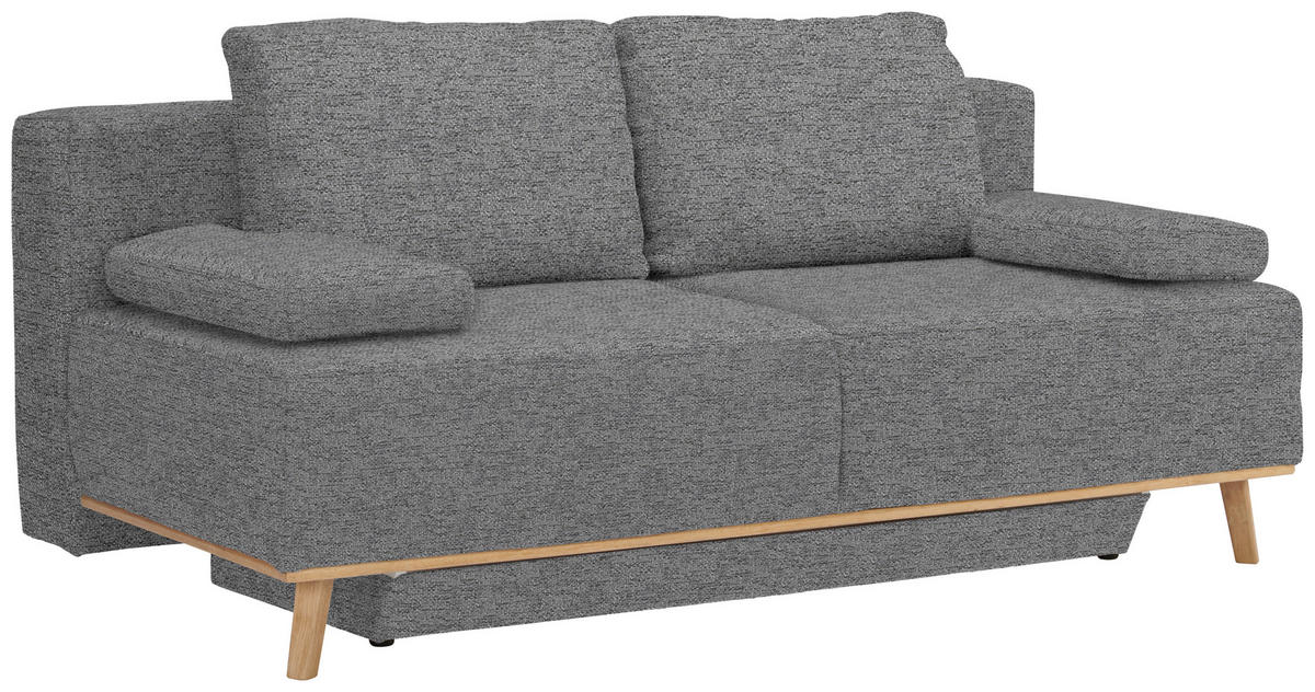 BOXSPRINGSOFA in Grau  - Grau, Design, Holz/Textil (203/97/107cm) - Dieter Knoll