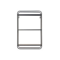 WANDREGAL Schwarz  - Schwarz, Design, Metall (36/56/15cm) - MID.YOU