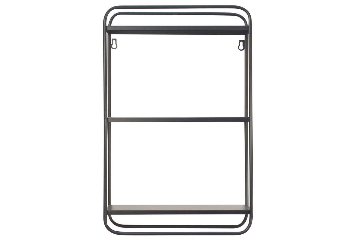 WANDREGAL Schwarz  - Schwarz, Design, Metall (36/56/15cm) - MID.YOU