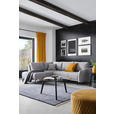 ECKSOFA in Webstoff Grau  - Schwarz/Grau, Design, Textil/Metall (191/250cm) - Carryhome