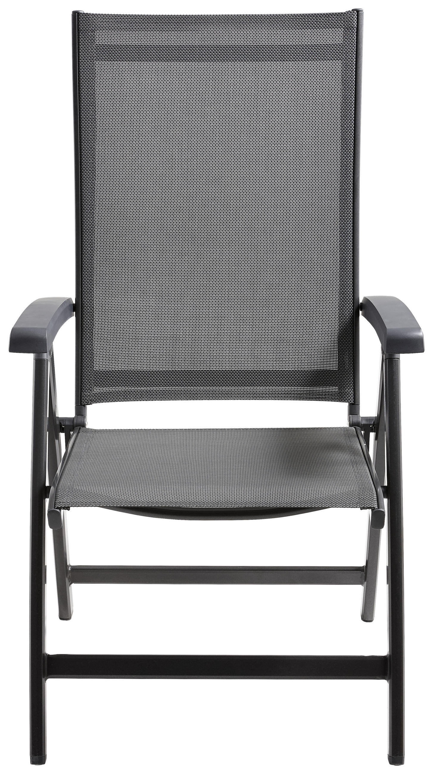 GARTENKLAPPSESSEL Aluminium Anthrazit, Silberfarben  - Anthrazit/Silberfarben, Basics, Kunststoff/Textil (62/109/71cm) - Sieger