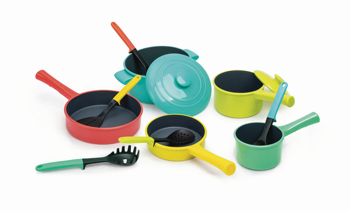 DJEČJI KUHINJSKI PRIBOR   - višebojno, Basics, plastika