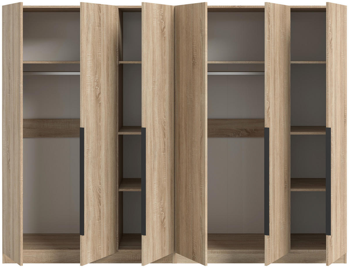 DREHTÜRENSCHRANK  in Sonoma Eiche  - Sonoma Eiche, MODERN, Holzwerkstoff (240/181/52cm) - MID.YOU