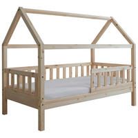 HAUSBETT 80/160 cm Naturfarben  - Naturfarben, Modern, Holz/Textil (80/160cm) - MID.YOU