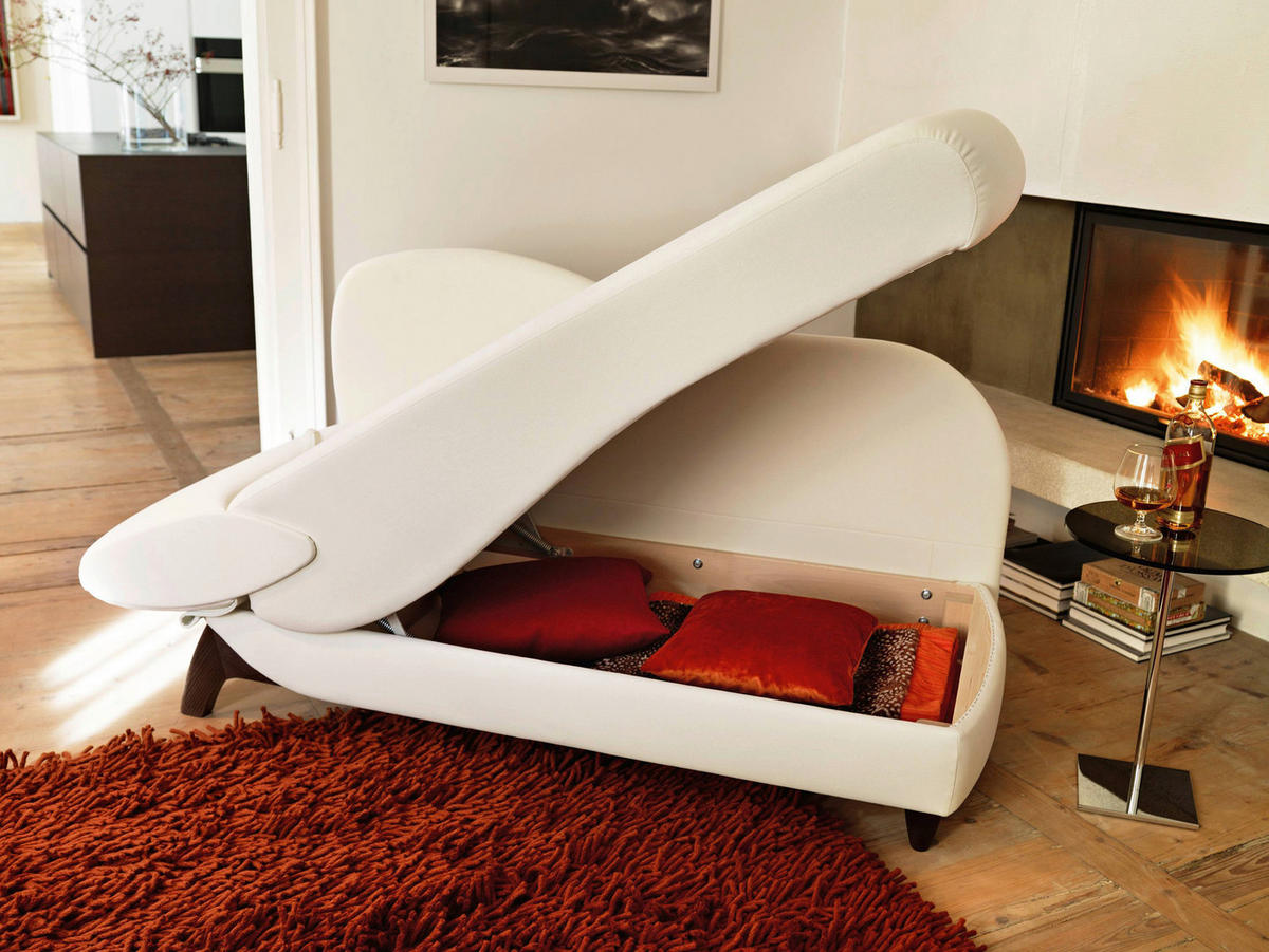 RÉCAMIERE Hellgrün Webstoff  - Schwarz/Hellgrün, MODERN, Holz/Textil (171-190/87/84cm) - Joka