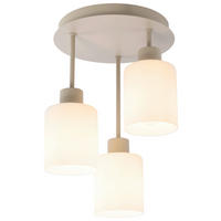 HÄNGELEUCHTE 27/36 cm  - Sandfarben/Weiß, Trend, Glas/Metall (27/36cm) - Novel