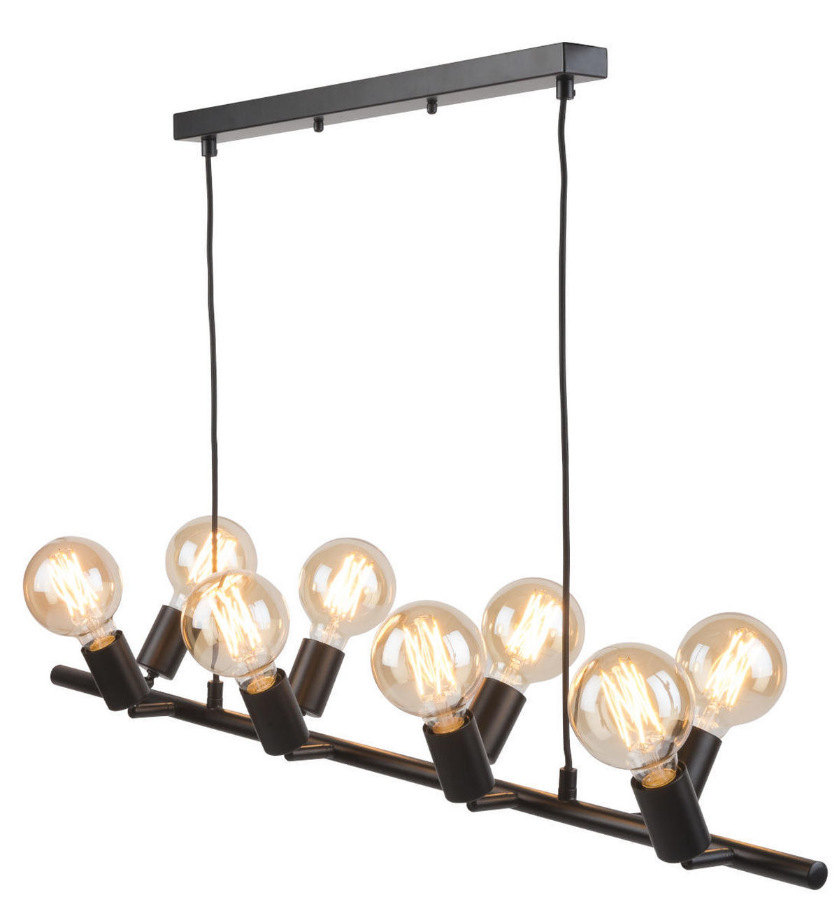 HÄNGELEUCHTE 105/28/28-175 cm  - Schwarz, Design, Metall (105/28/28-175cm) - It's about Romi