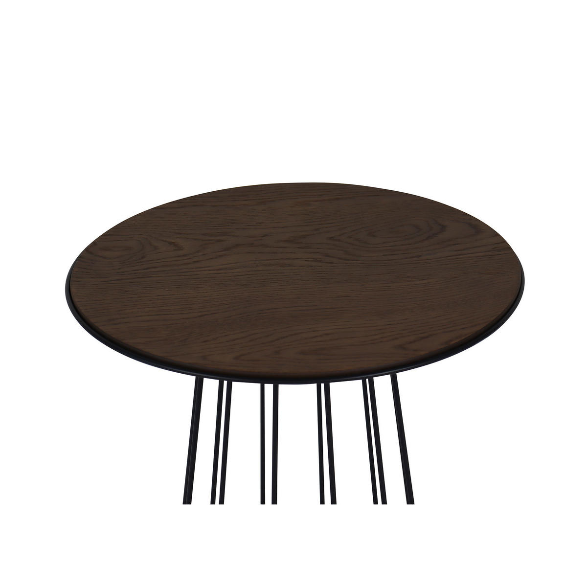 SOFFBORD i trä, metall 50/50/40 cm  - brun/svart, Modern, metall/trä (50/50/40cm) - Niels Andersson