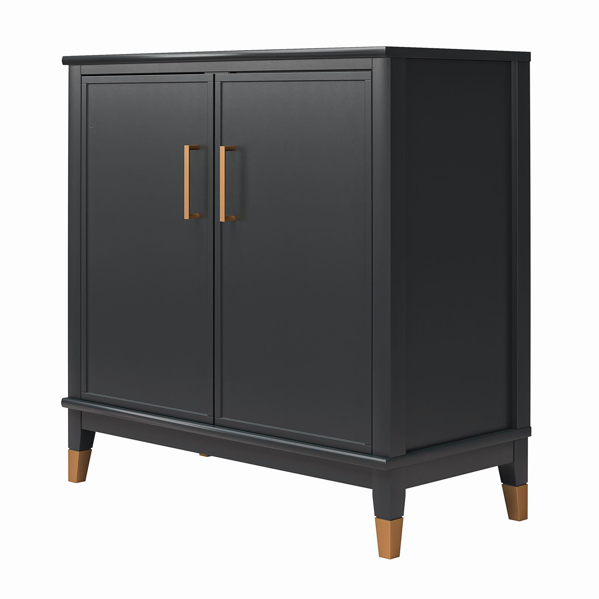 KOMMODE Westerleigh  in 84/84/40 cm  - Schwarz/Bronzefarben, Design, Holzwerkstoff/Metall (84/84/40cm) - MID.YOU