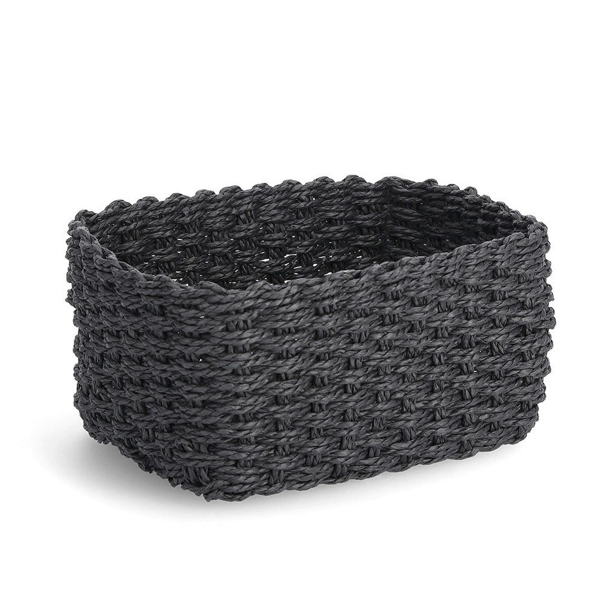 KORBSET - Dunkelgrau, Basics, Textil (24/18/13cm)