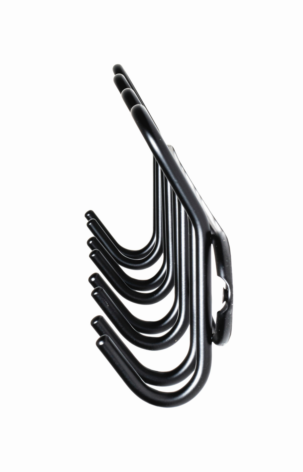 HAKENLEISTE  in Schwarz  - Schwarz, Design, Metall (55/15/7cm)