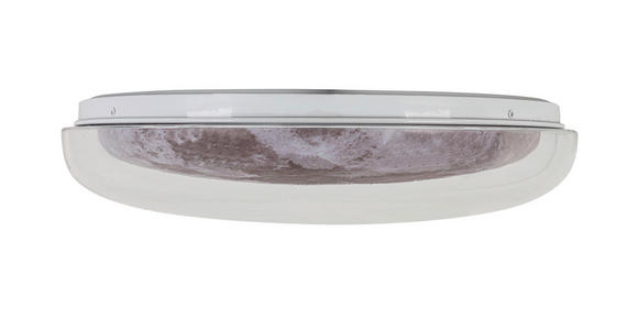 LED-DECKENLEUCHTE 40/8 cm   - Transparent/Silberfarben, Trend, Kunststoff/Metall (40/8cm) - Novel