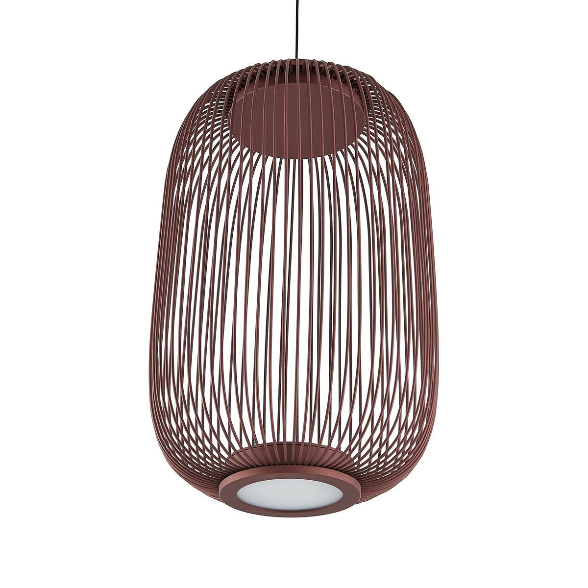LED-HÄNGELEUCHTE Cage 22,5/50-150 cm  - Braun, Design, Kunststoff/Metall (22,5/50-150cm) - Dieter Knoll