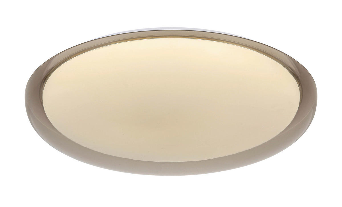 LED MENNYEZETI LÁMPA - áttetsző/fehér, Trend, műanyag/fém (50/9cm) - Novel