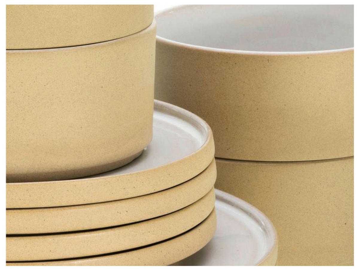 MÜSLISCHALENSET Futuro 4-teilig  - Beige/Weiß, Basics, Keramik (30,5/30,5/10cm) - Creatable