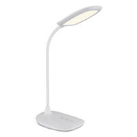 STOLNÍ LED LAMPA, dotykový stmívač, 28/13,6/40 cm - bílá, Design, plast (28/13,6/40cm) - Globo