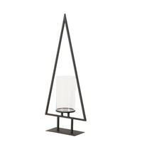 WINDLICHT  - Schwarz, Basics, Glas/Metall (42/15/98cm) - Boltze Home