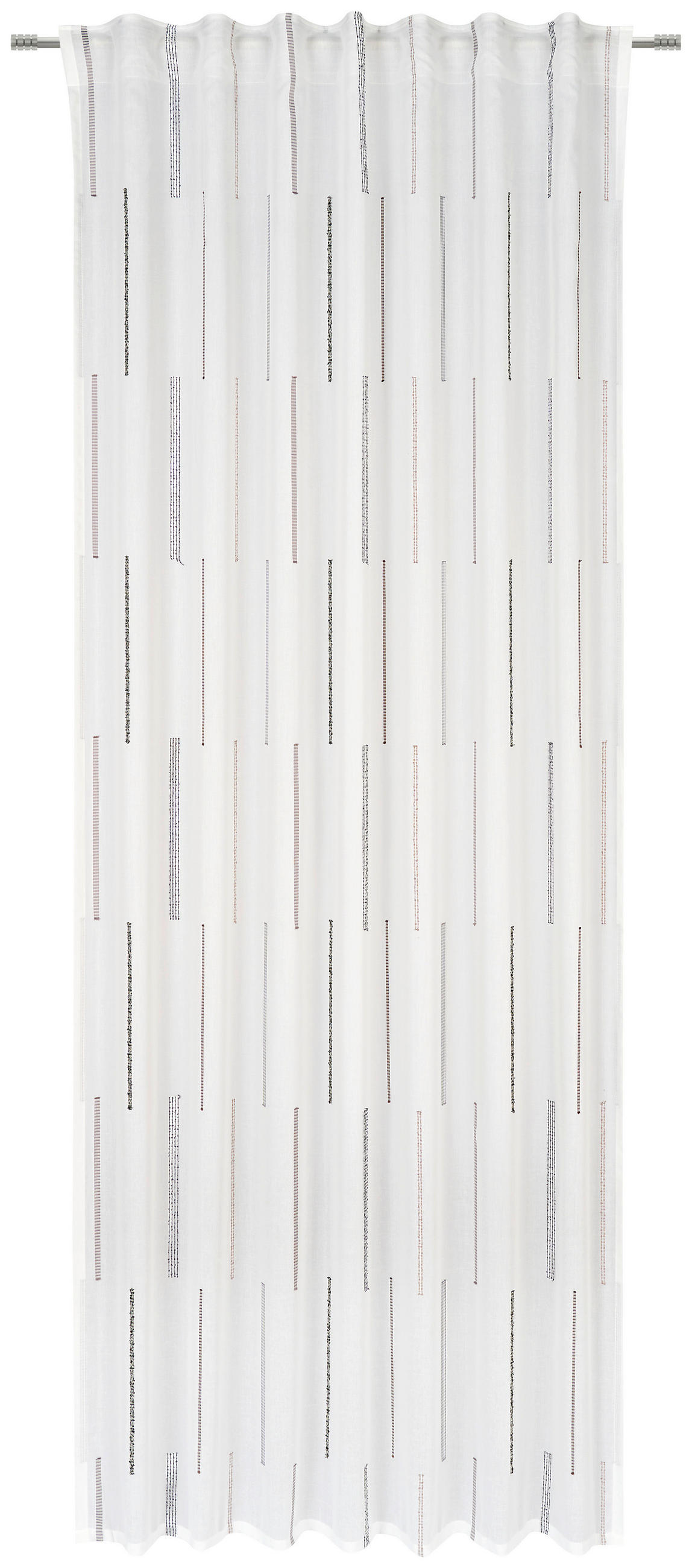 FERTIGVORHANG halbtransparent  - Anthrazit, KONVENTIONELL, Textil (140/245cm) - Esposa