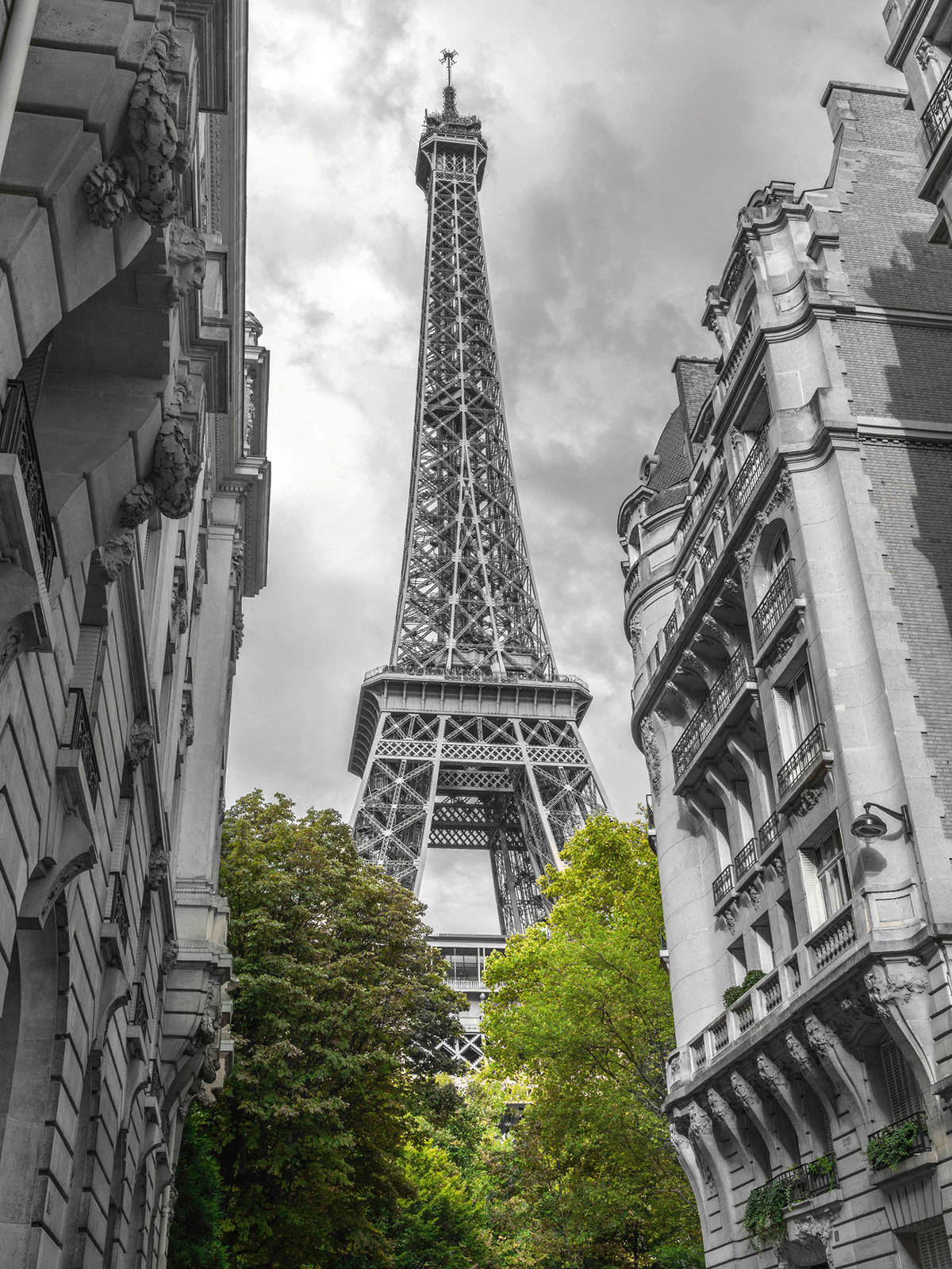 KUNSTDRUCK Städte, Architektur 30/40 cm  - Weiß/Grau, Basics, Papier (30/40cm) - Monee