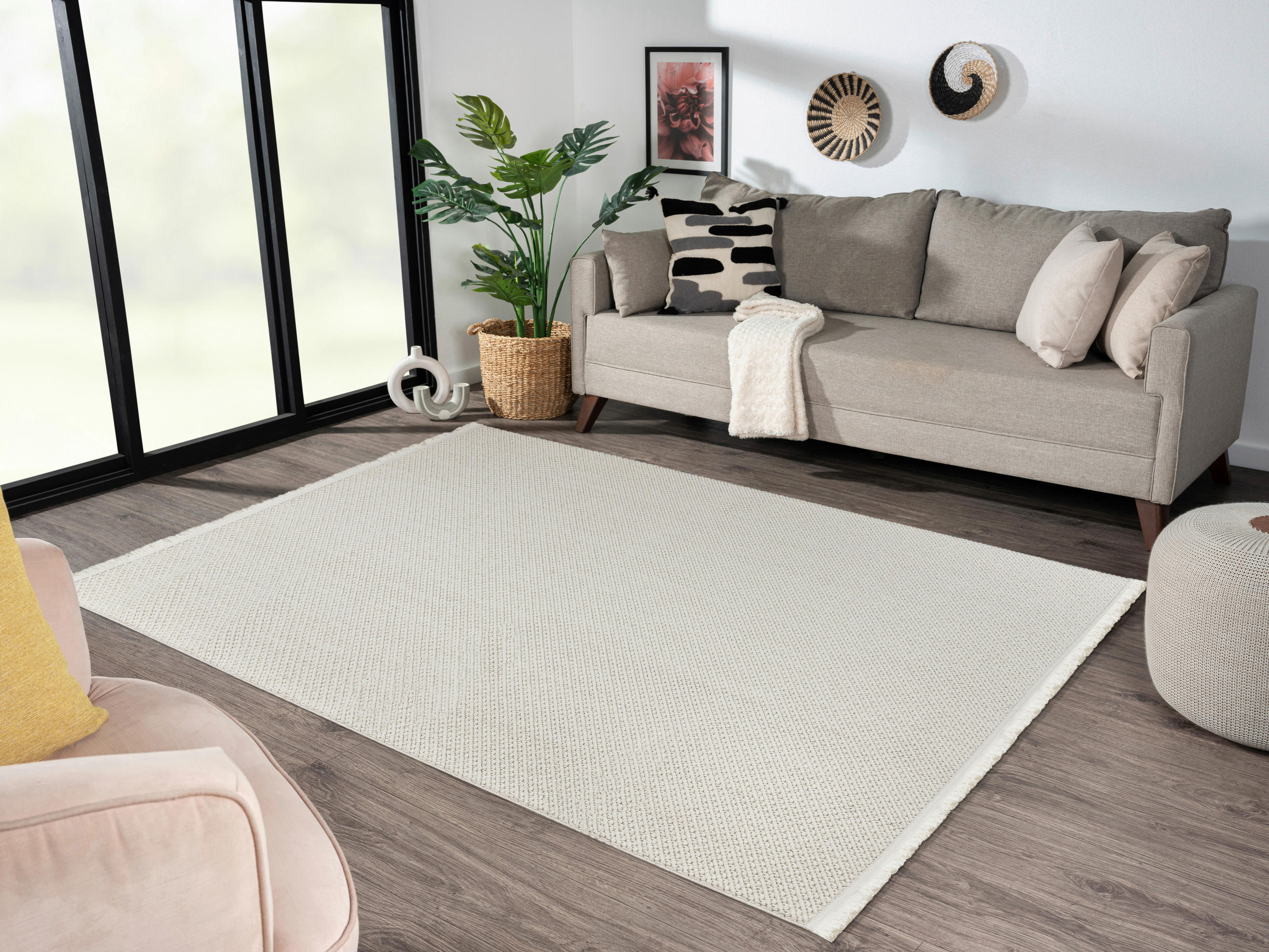 WEBTEPPICH 200/290 cm Weiß  - Weiß, Basics, Textil (200/290cm) - Novel