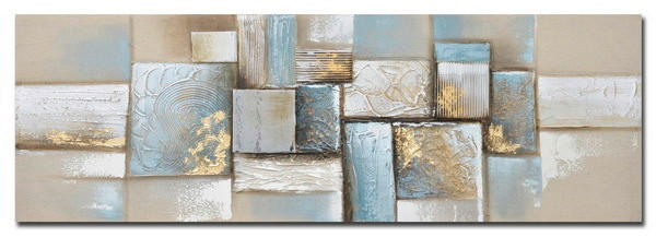 ULJENA SLIKA  150/55 cm       - siva/zlatne boje, Basics, drvo/tekstil (150/55cm) - Monee