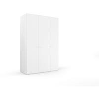 DREHTÜRENSCHRANK in Weiss  - Weiss, Trend, Glas/Holzwerkstoff (151/223/60cm) - Novel