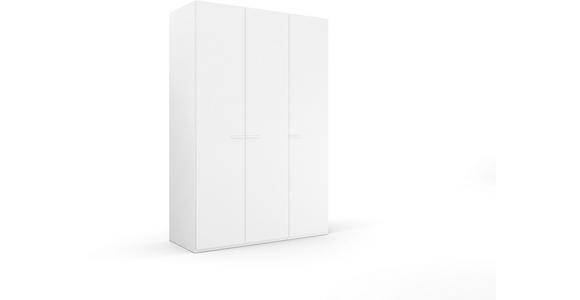 DREHTÜRENSCHRANK 151/235/60 cm 3-türig Weiß - Weiß, Trend, Glas/Holzwerkstoff (151/235/60cm) - Novel