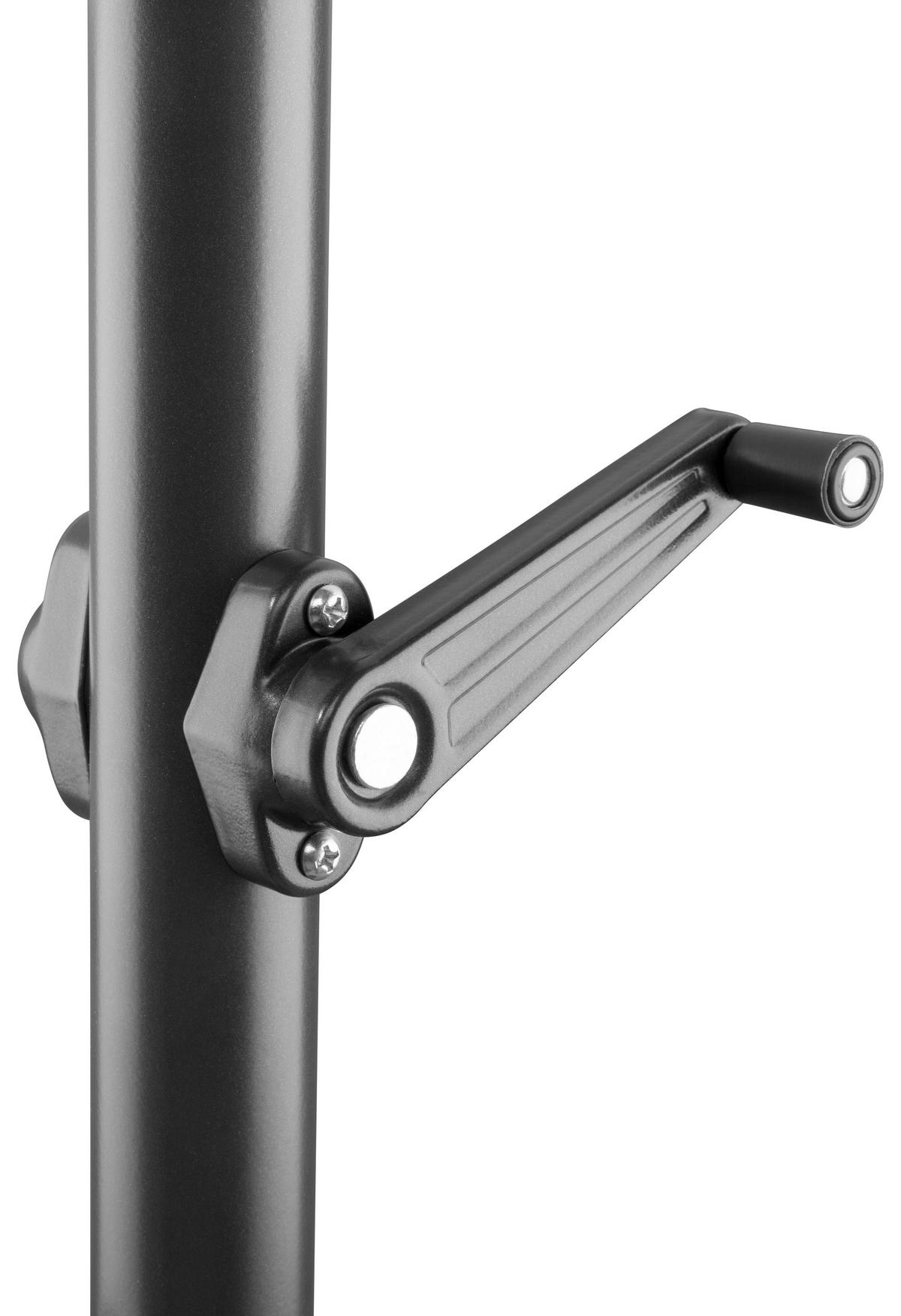 DOPPELSONNENSCHIRM 300 cm Naturfarben  - Anthrazit/Naturfarben, Basics, Textil/Metall (300/220/150cm) - Schneider
