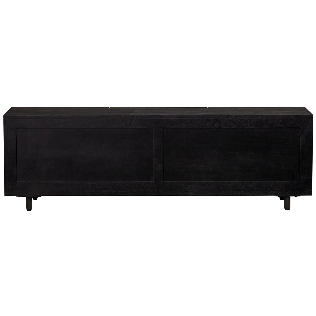 LOWBOARD Counter  in 160/50/45 cm  - Schwarz, Design, Holz (160/50/45cm) - Livetastic