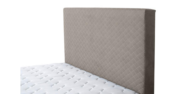 BOXBETT 120/200 cm  in Taupe  - Taupe/Schwarz, KONVENTIONELL, Kunststoff/Textil (120/200cm) - Carryhome