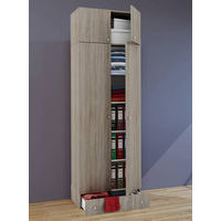 MEHRZWECKSCHRANK 70/238/39 cm  in Sonoma Eiche  - Silberfarben/Sonoma Eiche, MODERN, Holzwerkstoff/Kunststoff (70/238/39cm) - MID.YOU