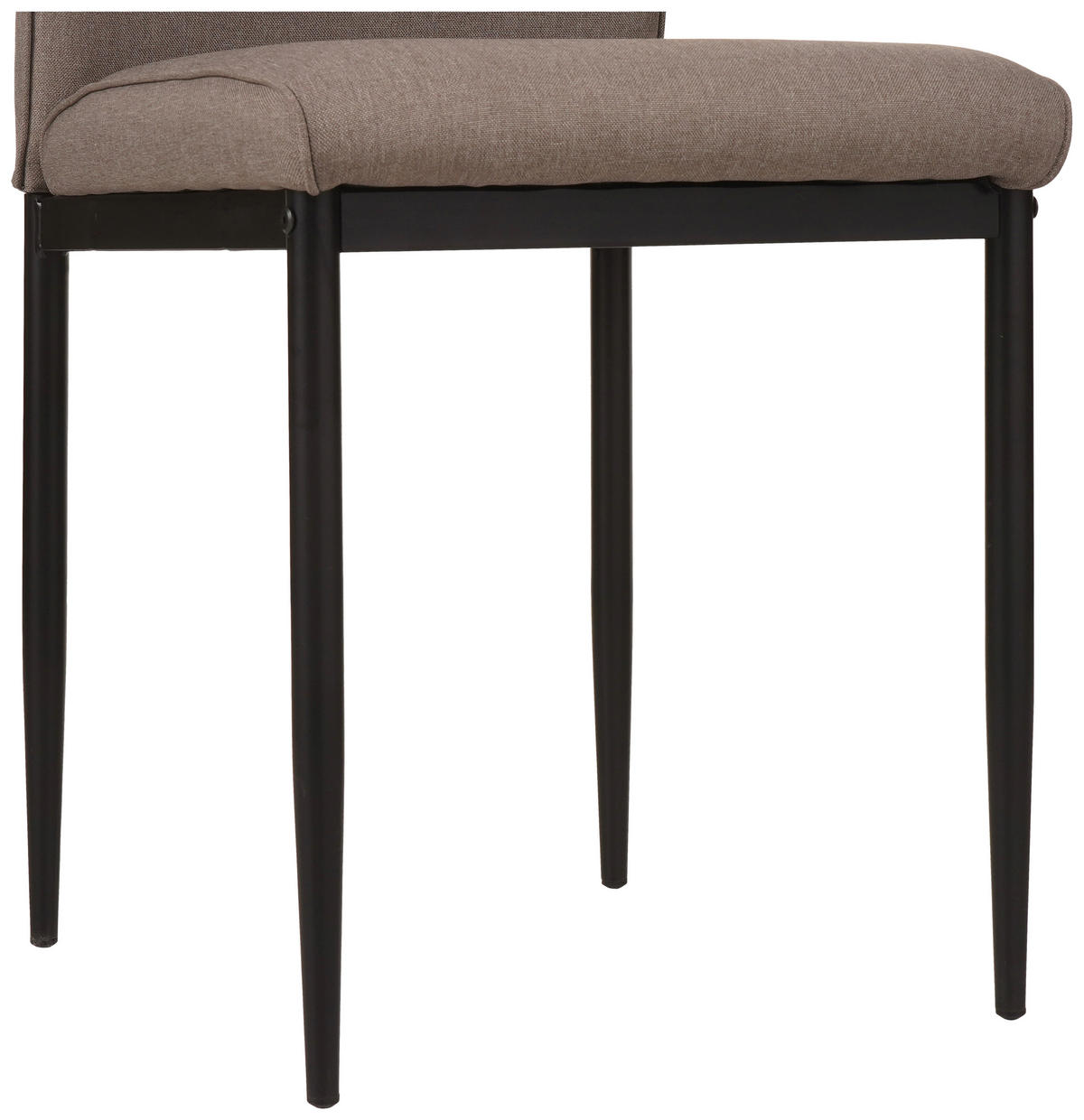 STOLIČKA, 43,5/96/58 cm - čierna/taupe, Modern, kov/textil (43,5/96/58cm) - Carryhome