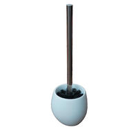 WC-BÜRSTENGARNITUR in Metall    - Edelstahlfarben/Weiß, Basics, Kunststoff/Metall (9,5/37/9,5cm) - Sadena