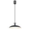 LED-HÄNGELEUCHTE 40/150 cm  - Opal/Schwarz, KONVENTIONELL, Kunststoff/Metall (40/150cm) - Globo