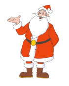 DEKO-NIKOLAUS  - Rot, Basics, Kunststoff (5/10/5cm)