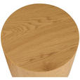 BEISTELLTISCHSET rund Eichefarben  - Eichefarben, Design, Holzwerkstoff (38-48/38-48/32-38cm) - Carryhome