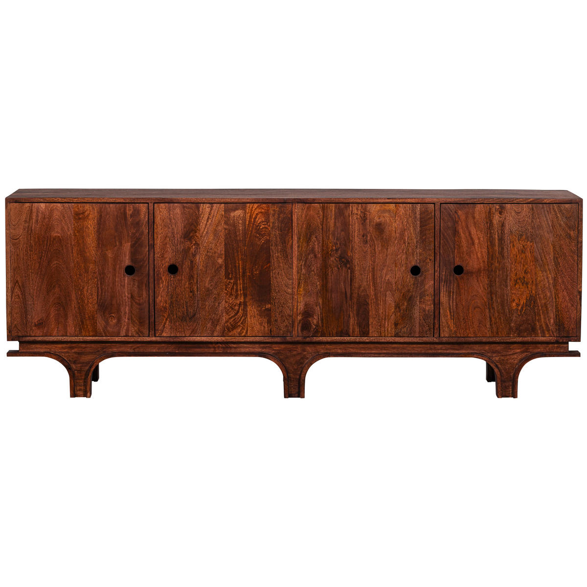 SIDEBOARD Staes  in 200/70/45 cm  - Walnussfarben, Design, Holz (200/70/45cm) - Livetastic