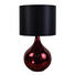 Tischleuchte - Rot/Schwarz, Design, Glas/Textil (25/45cm) - Novel Tischleuchte - Rot/Schwarz, Design, Glas/Textil (25/45cm) - Novel