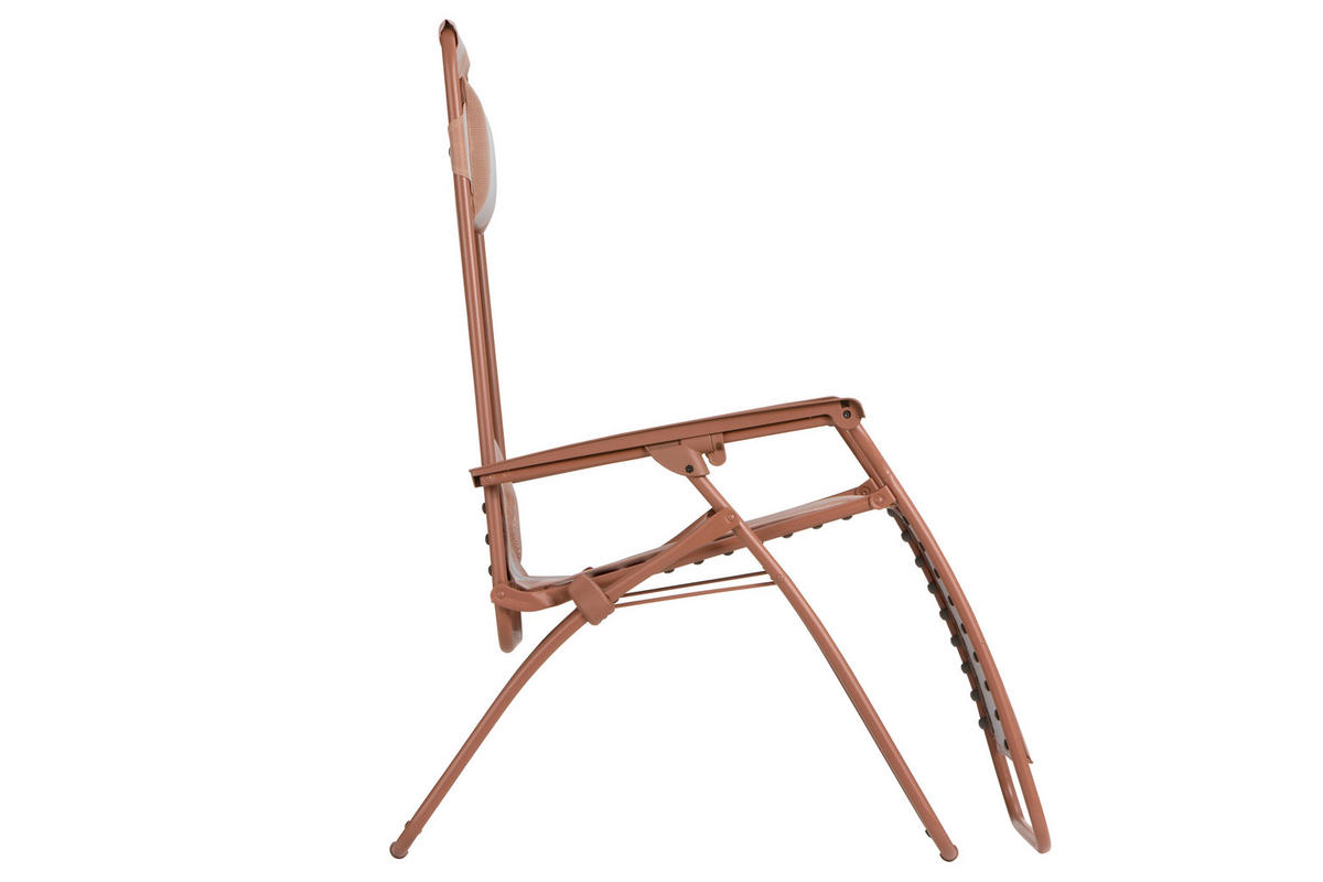 GARTEN-RELAXSESSEL Stahl  - Rot, Basics, Kunststoff/Textil (67/114/88cm) - Lafuma Mobilier
