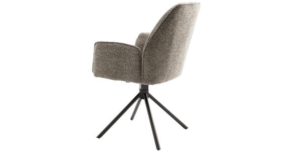 ARMLEHNSTUHL  in Eisen Struktur  - Anthrazit/Schwarz, Design, Textil/Metall (59/88/63cm) - Carryhome