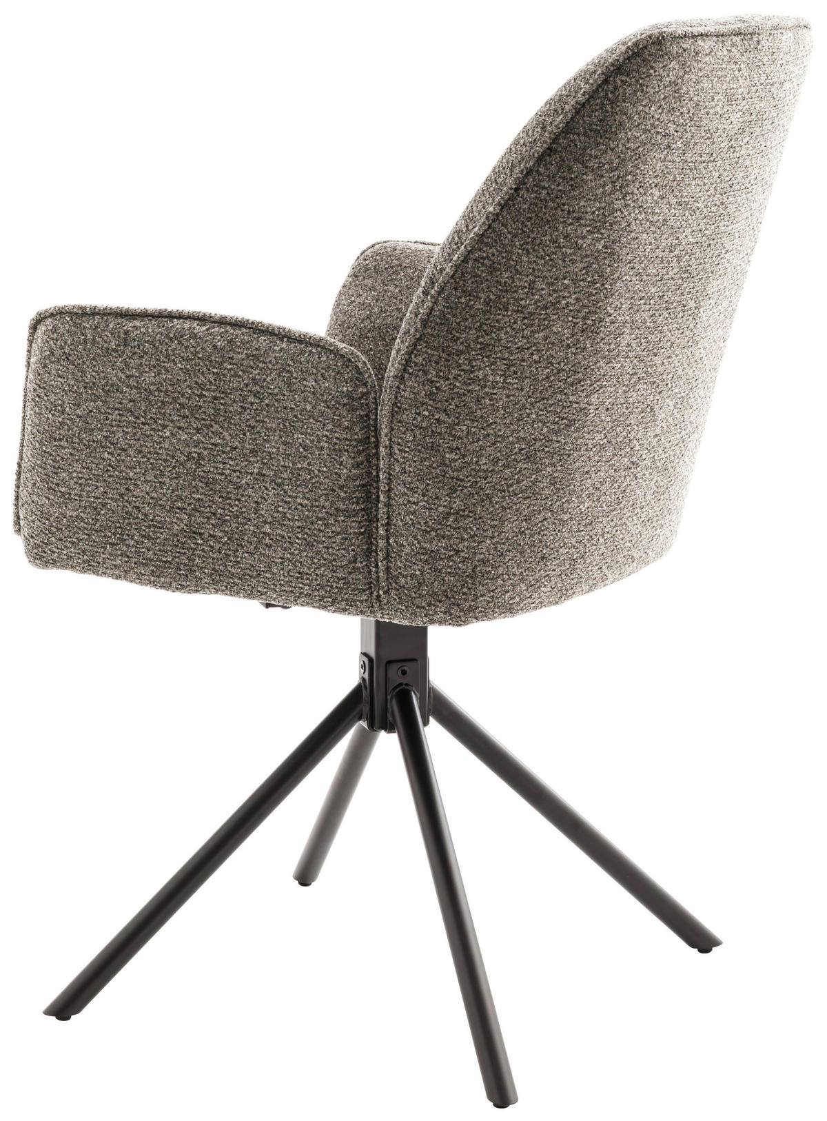 ARMLEHNSTUHL  in Eisen Struktur  - Anthrazit/Schwarz, Design, Textil/Metall (59/88/63cm) - Carryhome
