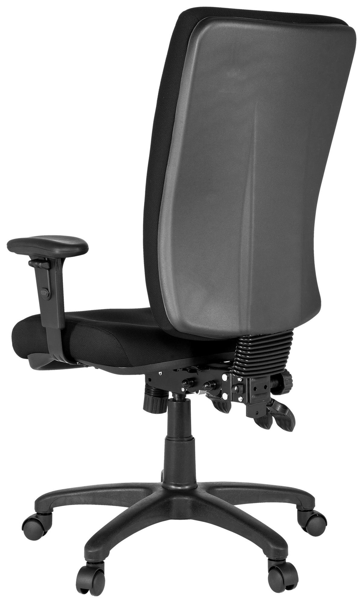 OTOČNÁ ŽIDLE, plochá tkanina, černá - černá, Basics, textil/plast (56/130/45cm) - MID.YOU