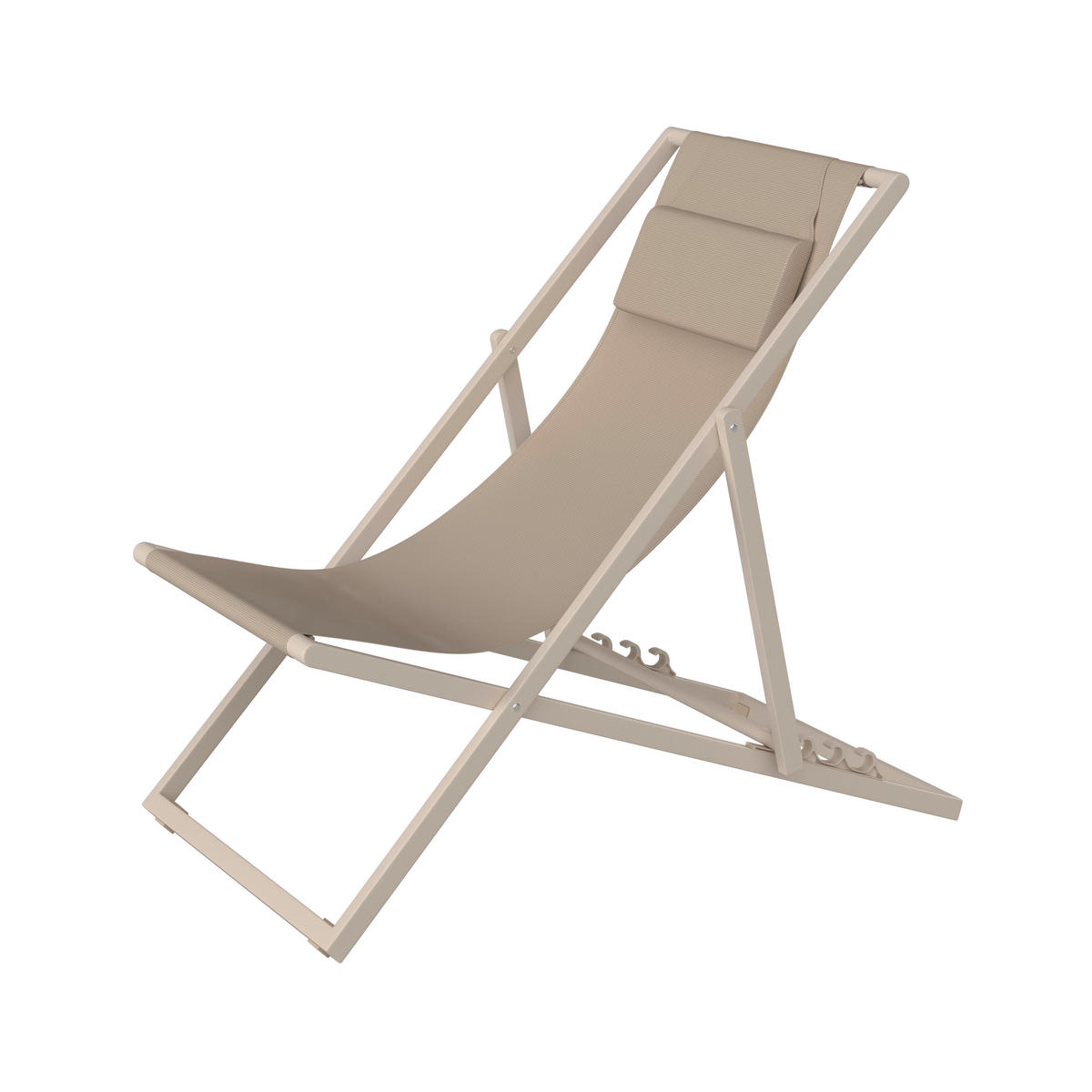 SONNENLIEGE 104/76-93/63 cm  - Creme, MODERN, Textil/Metall (104/76-93/63cm) - Ambia Garden