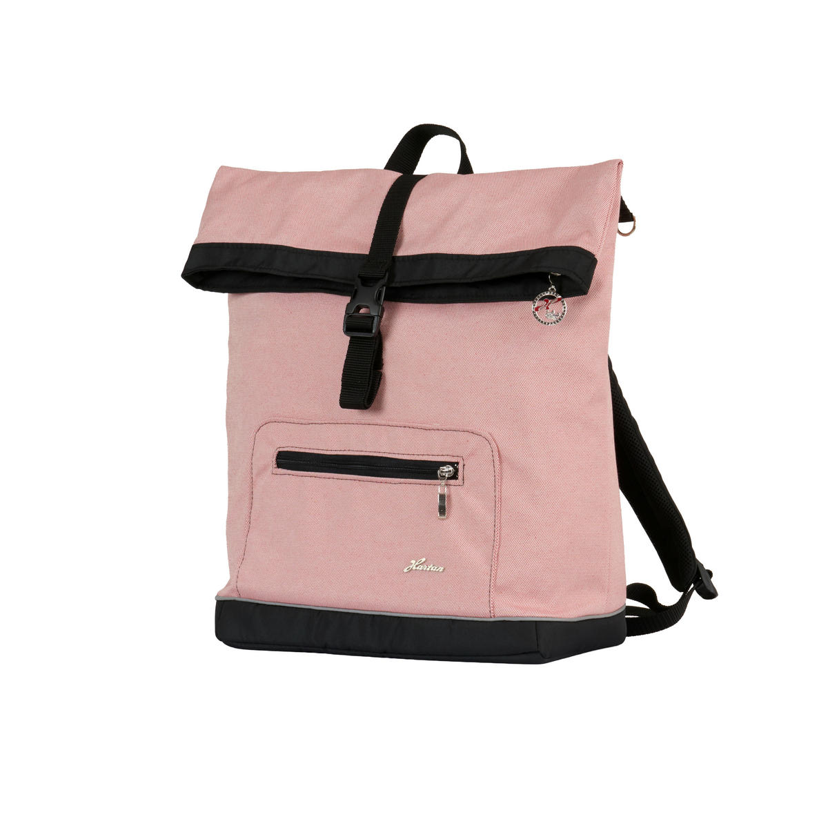 WICKELRUCKSACK Space Bag  - Lachsfarben, Basics, Textil (37/40/18cm) - Hartan