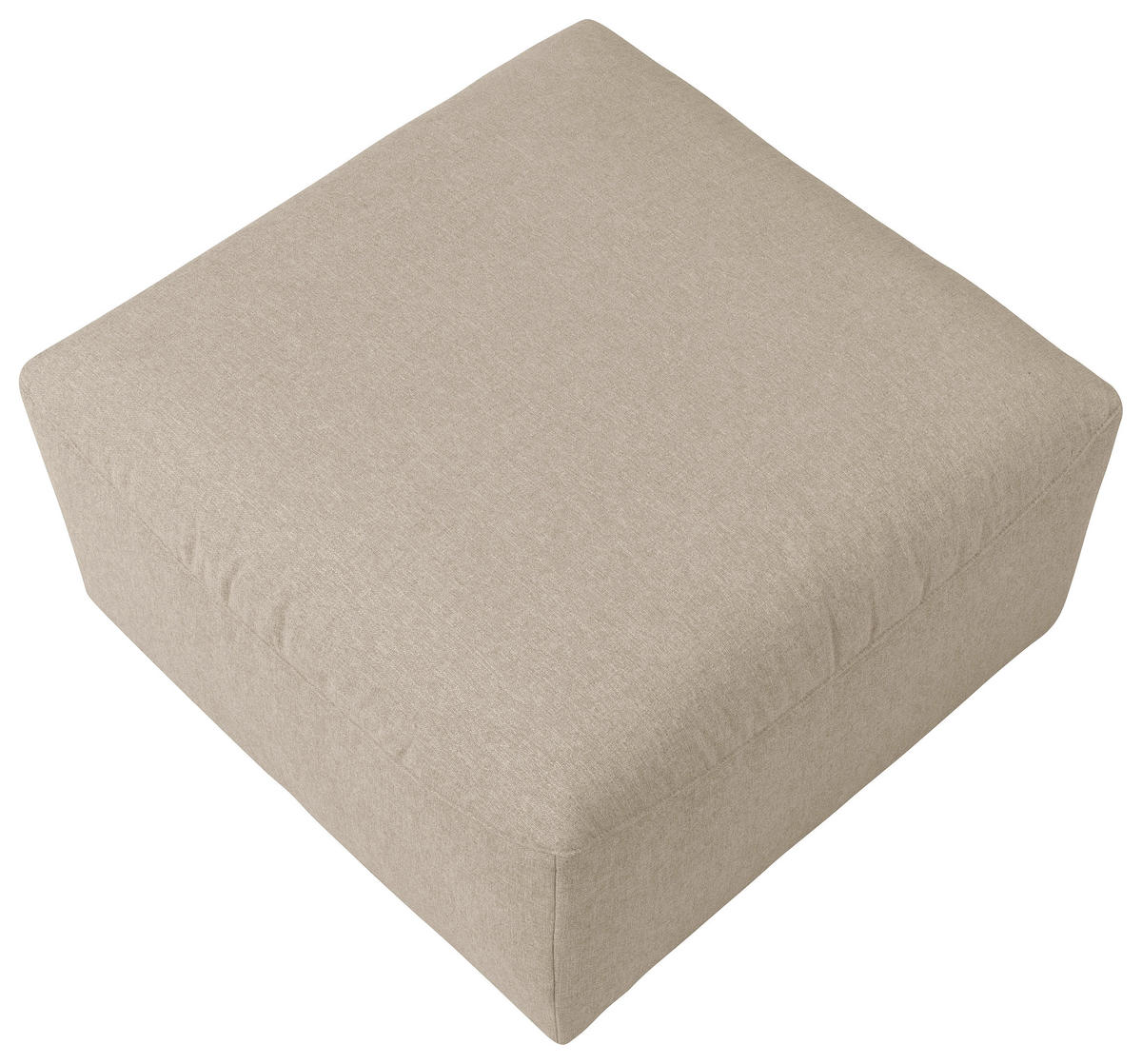 HOCKER in Textil Creme  - Creme, Design, Kunststoff/Textil (75/45/75cm) - Max Winzer